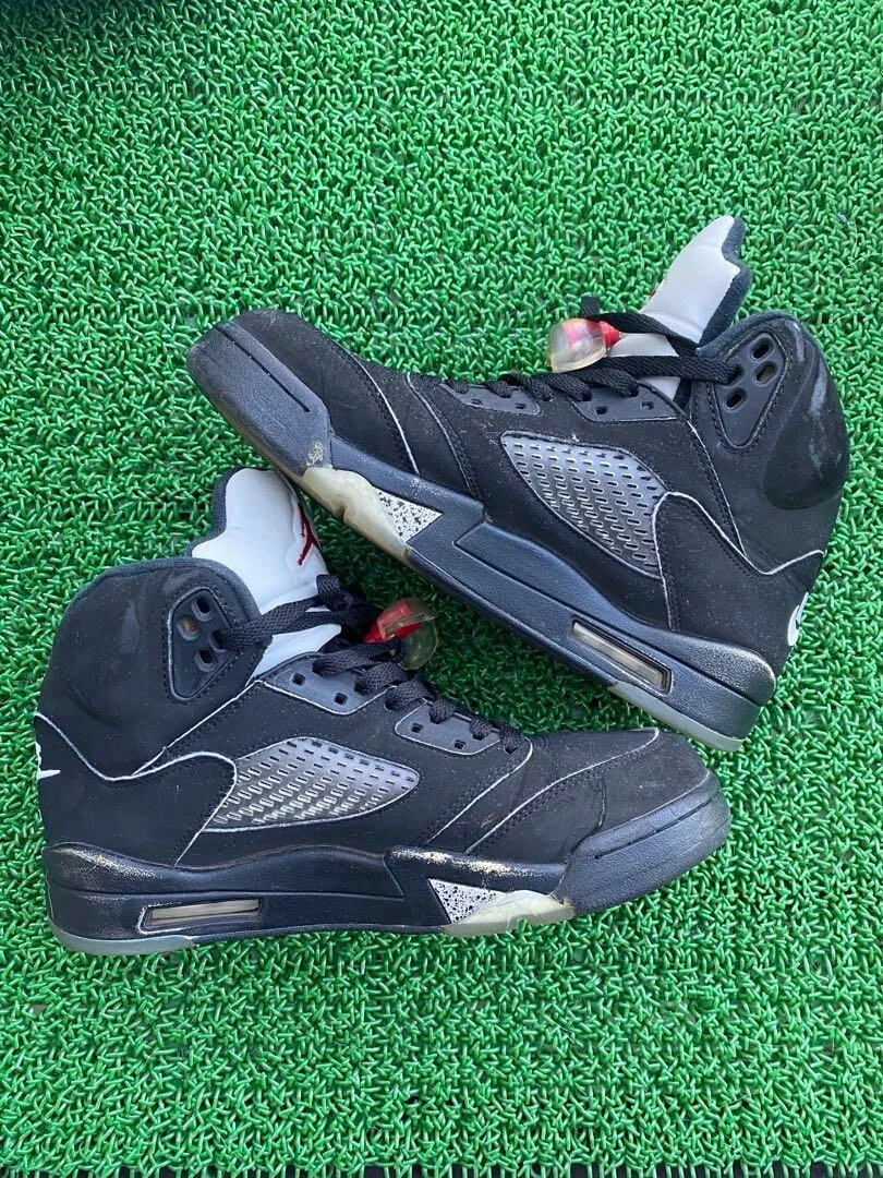 Nike Air Jordan5 Retro Black Metallic 2016 Us 8 26.0cm 845035-003