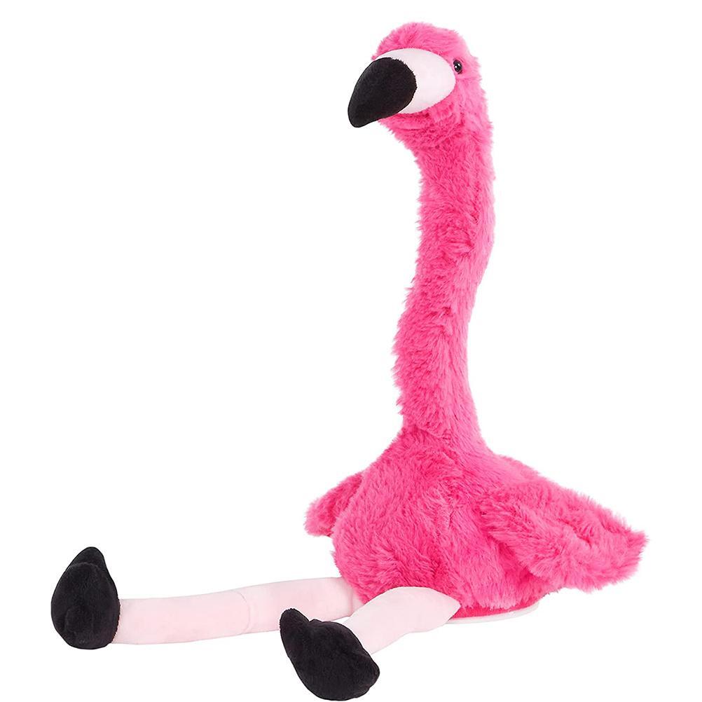 (1)Electric Talking Animal Flamingo Plush Toy Stuffed Dancing Flamingo Gift  For