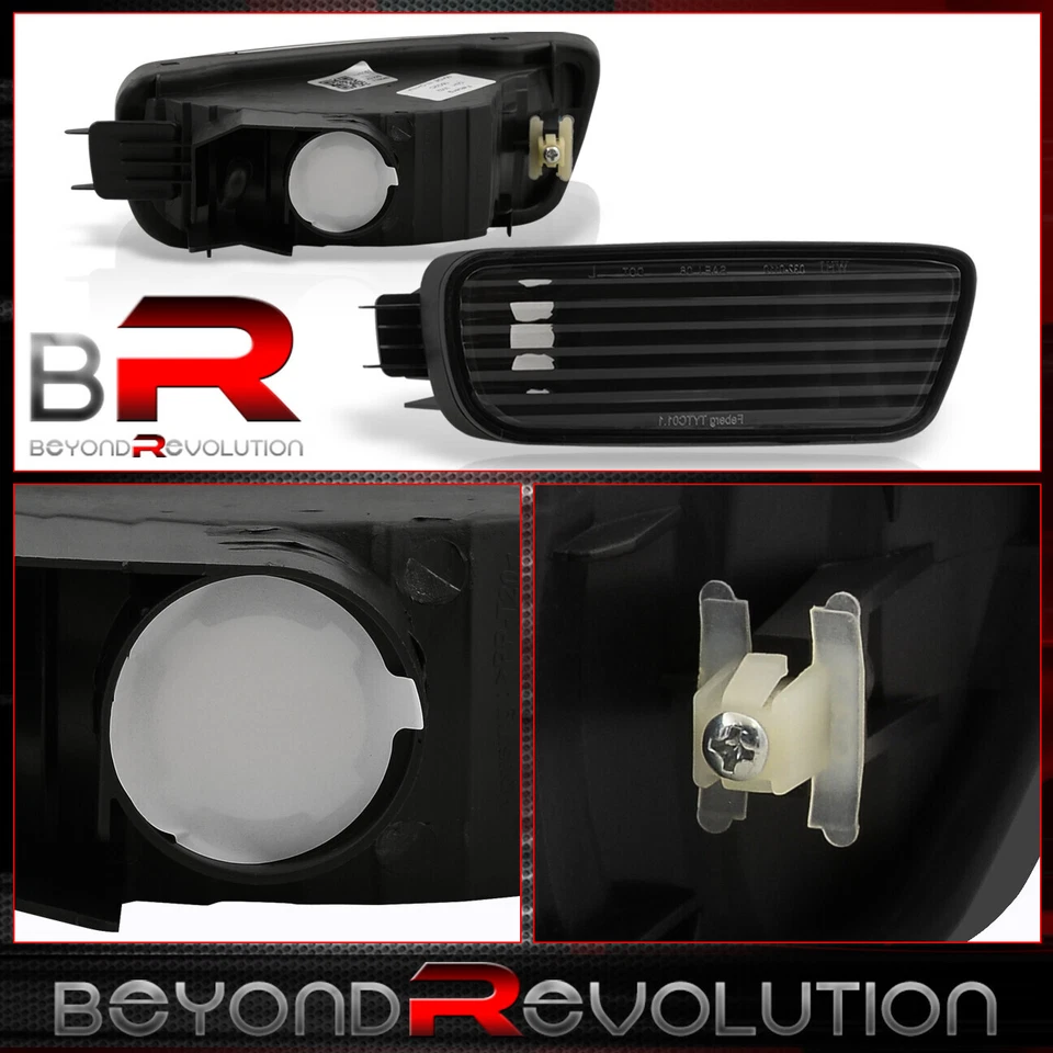 Luz principal LED DRL transparente negra Tacoma 2001-2004 + lámpara de parachoques de señal de esquina Foto 4 de 4