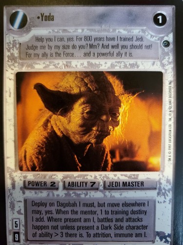 Star Wars CCG Dagobah BB Limited SINGLES TOP TIER Select Choose Your Card SWCCG - Picture 62 of 68