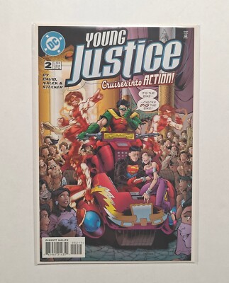 Young Justice #2 Vol. 1 KEY 1st app. RIP ROAR! DC Comics 1998 David, Nauck VF/NM