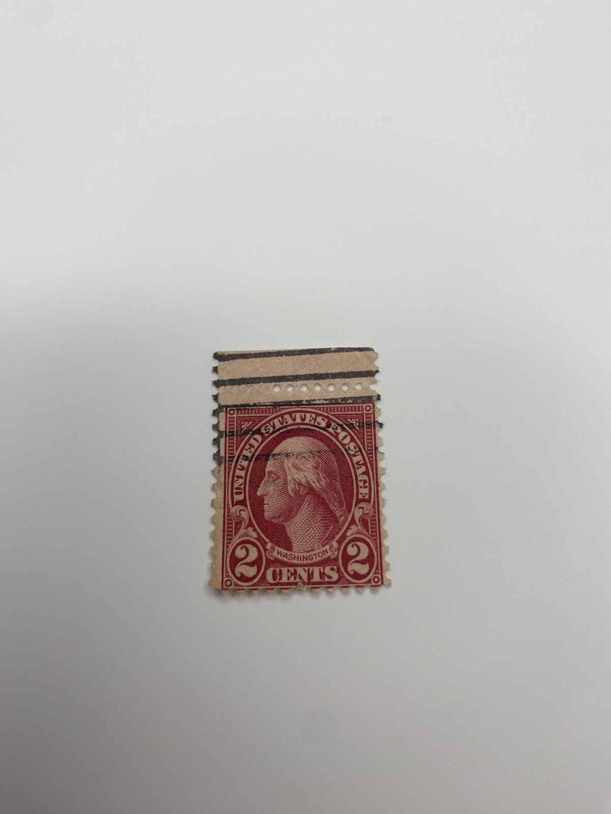 Red 2 Cent Stamp George Washington - c59hftz