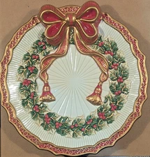 Vintage 80's Fitz and Floyd Essentials Noel Collection 10" Plate