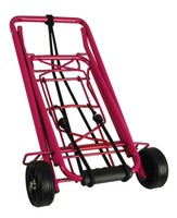 Shopping Cart Rolling Travel Luggage Carrier Fold Transport Portable Trolly Pink Shopping Cart Rolling Travel Luggage Carrier Fold Transport Portable Trolly Pink