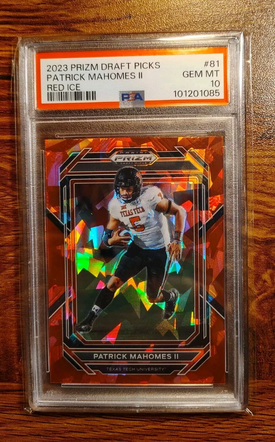 Patrick Mahomes II 2023 Prizm Draft Picks #81 Red Ice Price Patrick Mahomes II 2023 Prizm Draft Picks #81 Red Ice Price