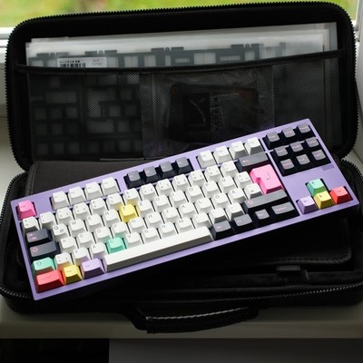 Custom Tastatur, KBD8X MkIII, Black Ink switches, GMK Chaos Theory, ISO-DE, neu