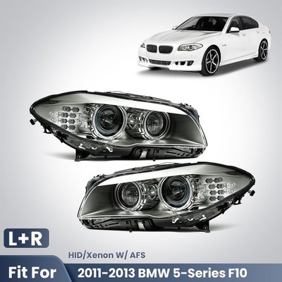 For 2011-2013 BMW F10 528i 535i HID w/AFS Adaptive Projector Pair Right Left