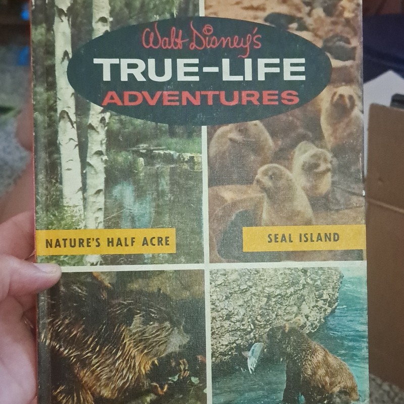 Disney True-Life Adventures Hardcover 1959 Weekly Reader: Nature’s Half Acre
