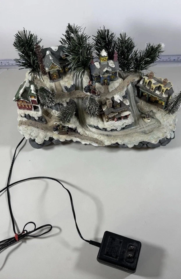 VTG Avon Christmas Fiber Optic Village 2003 Color Changing Plug In Holiday WORKS - Image 3 of 4