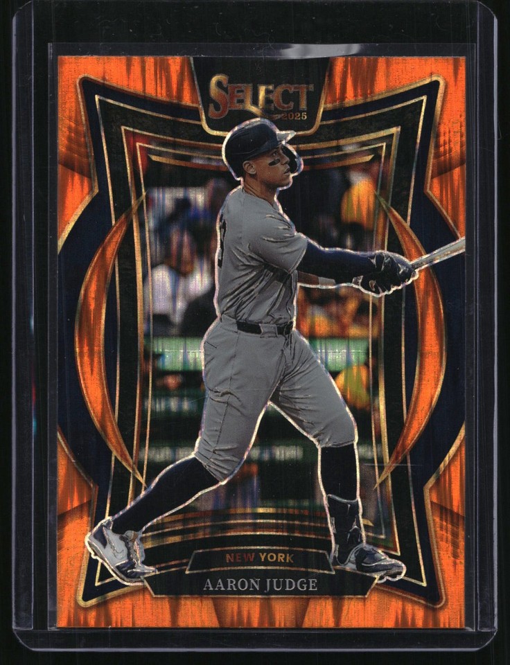 2025 Panini Select Concourse #26 Aaron Judge Orange Flash MLB Yankees