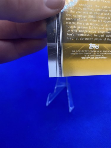 2024 Topps Signature Class BCV-50 Joe Greene Red Chrome Variations Veterans /250 - Afbeelding 20 van 23