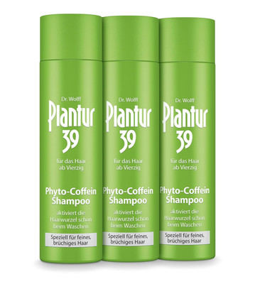 Phyto-Coffein-Shampoo - 3 X 250 Ml - Speziell Für Feines Und Brüchiges Haar - Pf