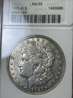 1921-D ANACS AU53 Morgan Dollar, Vintage Soapbox VAM-14A Star Die Break, 5 Known
