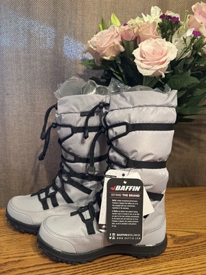 Baffin Women's Snow Boots Size 7, Coastal Grey, Escalate Waterproof Winter Boot