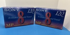 2 NEW Sony 8mm Video Cassette Tapes 120 Minute Video - Free Shipping