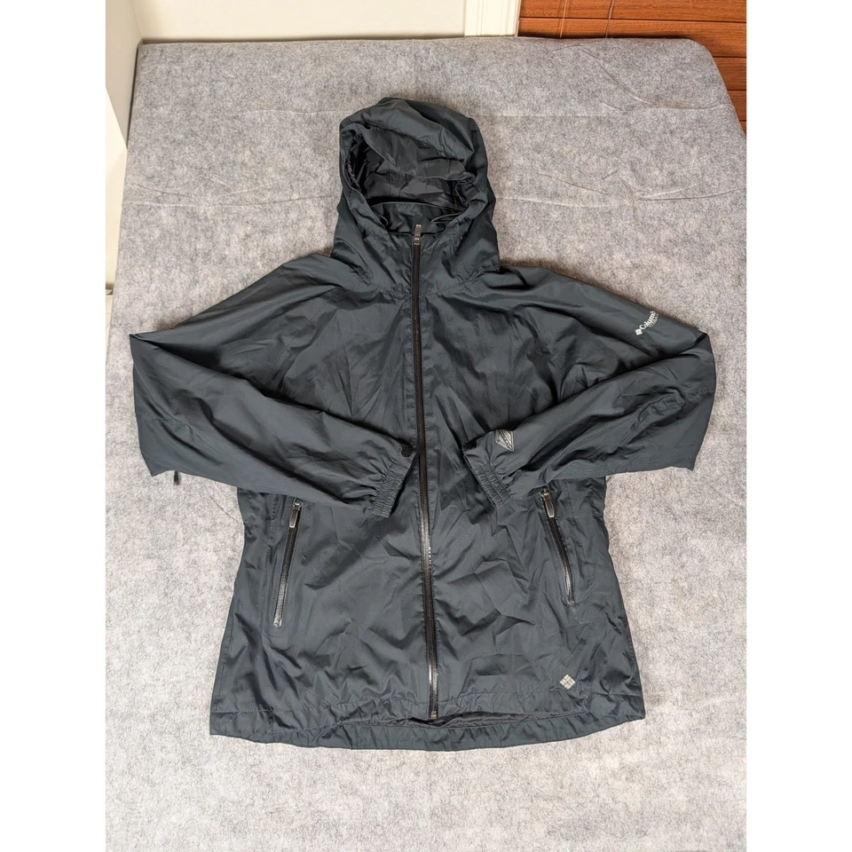 Chaqueta con Capucha Columbia Titanium Omni Heat Impermeable Mujer Talla L Gris Oscuro Foto 2 de 4