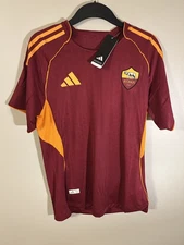 Adidas AS Roma 25/26 Stadium Home Soccer Football Jersey Men’s L – Official BNWT