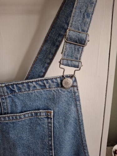 Topshop MOTO Petite Denim Trägerkleid/Latzhose Größe 14 - Bild 2 von 4
