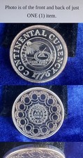 1776 Continental Currency 1 Troy Oz 999 Fine Silver Round Proof 95.00 per troy oz