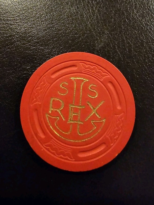 S S Rex $5 Casino Chip