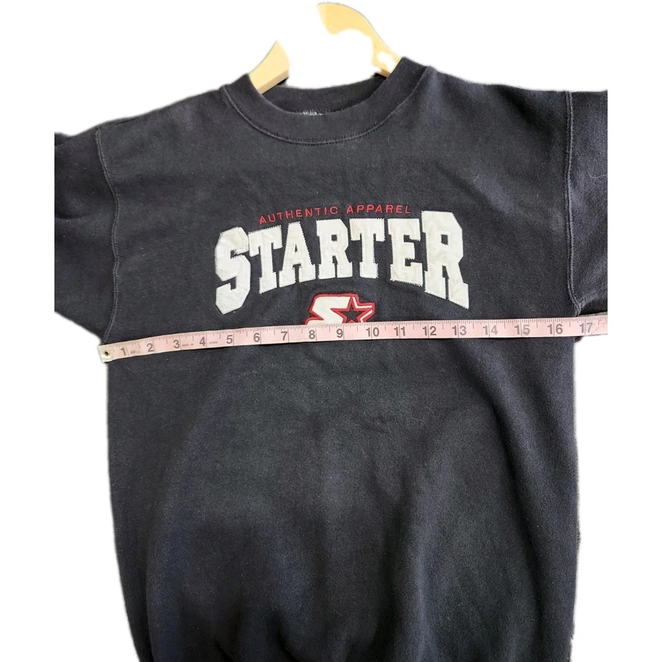 Sudadera De Colección Juvenil Negra Starter Spellout Talla Med 10-12 Excelente Estado Foto 3 de 4