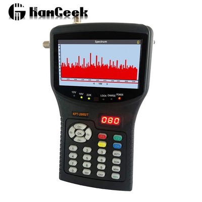 KPT-266S/T 4.3'' Combo Satellite Finder (S2+T2+C) Spectrum Analyzer & Monitor