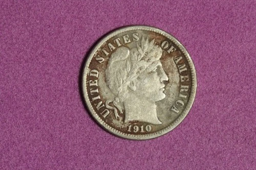 1910 Barber Dime — photo from the most recent tracked eBay sale