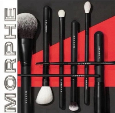 Morphe Get Things Started 8 Pieces Brush Collection With Bag Black Brand New
