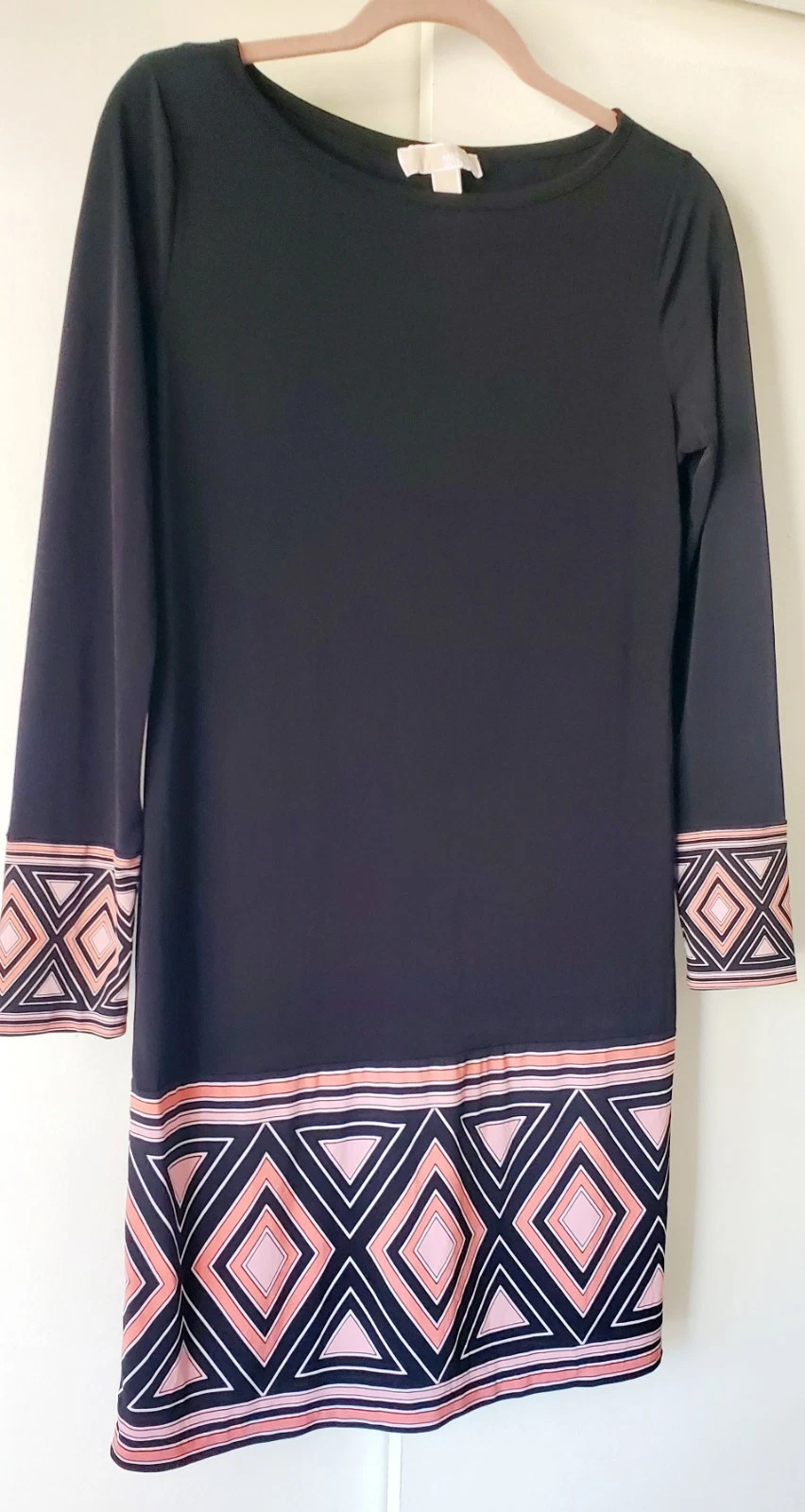 Abito donna Michael Kors nero geometrico medio