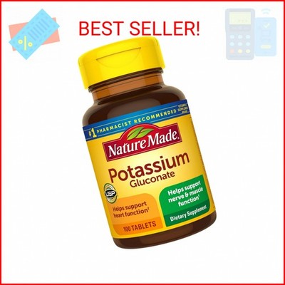 Nature Made Potassium Gluconate 550mg, 100 tablets