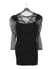 Karen Millen Bodycon Mini Dress UK8 in Black