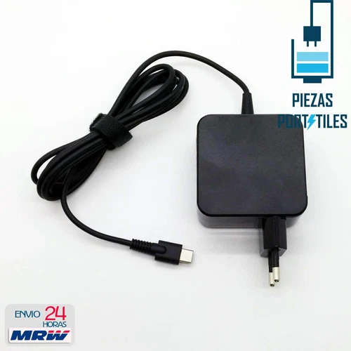 65w Cargador Nuevo Compatible con Lenovo ThinkPad T495 (20NJ,20NK) USB-C Type-C - Imagen 1 de 4