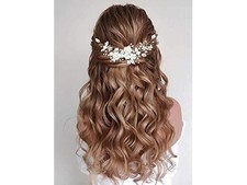 Flower Bride Wedding Hair Vine- Gold Women's