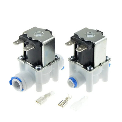 Elektrisches Kunststoff Magnetventil 12V 24V 220V normal geschlossen 1/4'' 3/8'' Schlauchleitung Q