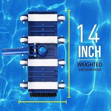 U.S. Pool Supply Heavy-Dut Weighted Swimming Pool Vacuum Head with Aluminum Body