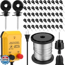 MorningRo Electric Fence for Preventing Animals Intruding 2 Mile 