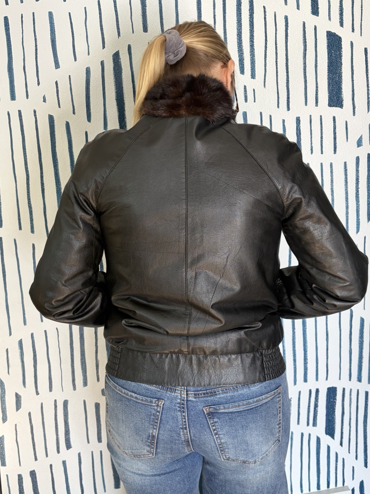 Pristine Corded Mink Reversible Jacket - Womens 6… - image 4