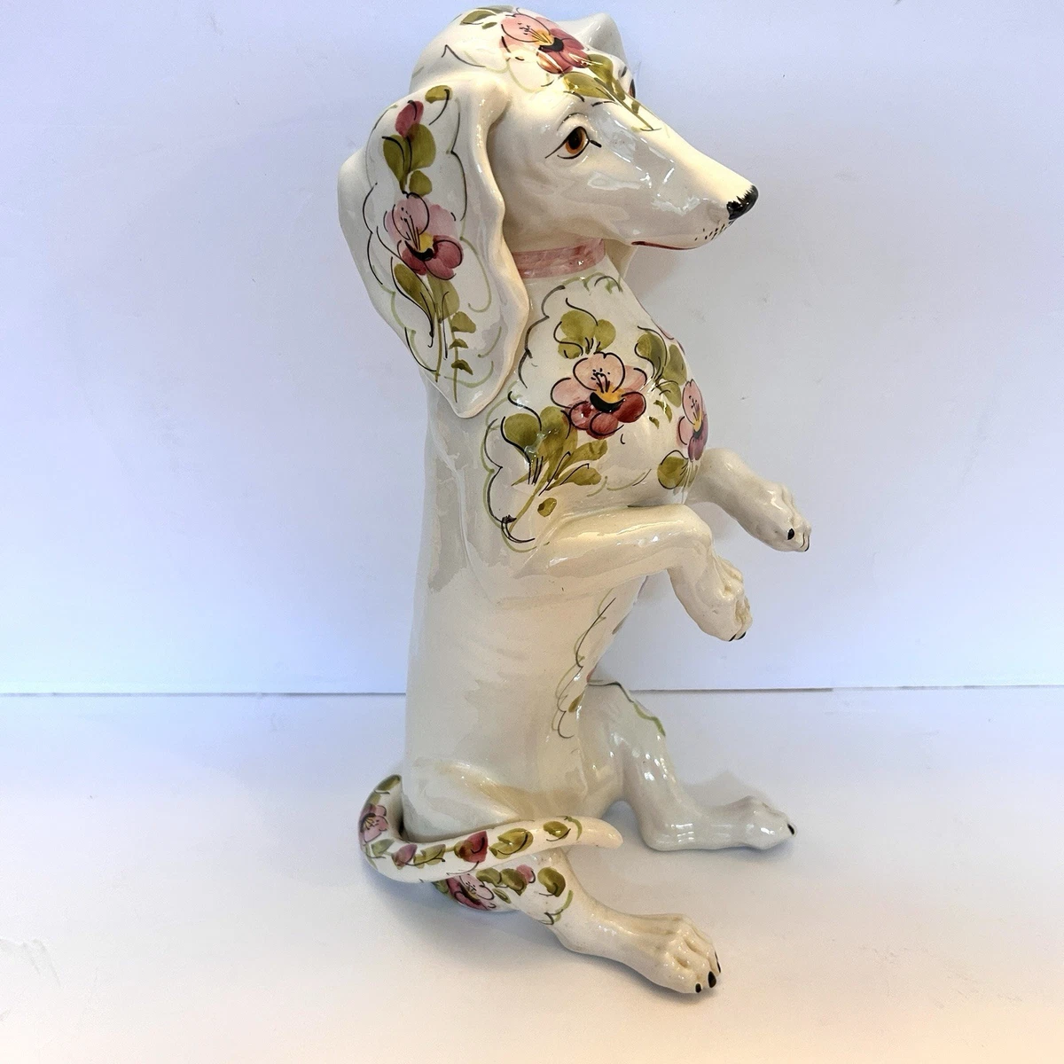 Capodimonte Dog In Antique Ceramic & Porcelain Figurines for sale