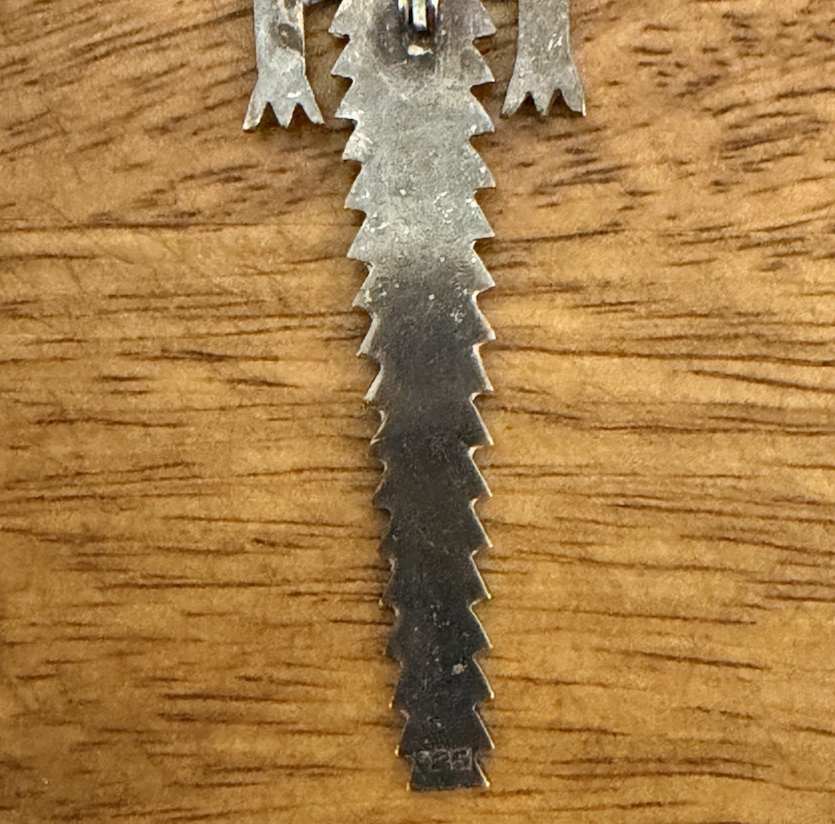 Sterling Silver 925  Large Alligator/Crocodile Pi… - image 7