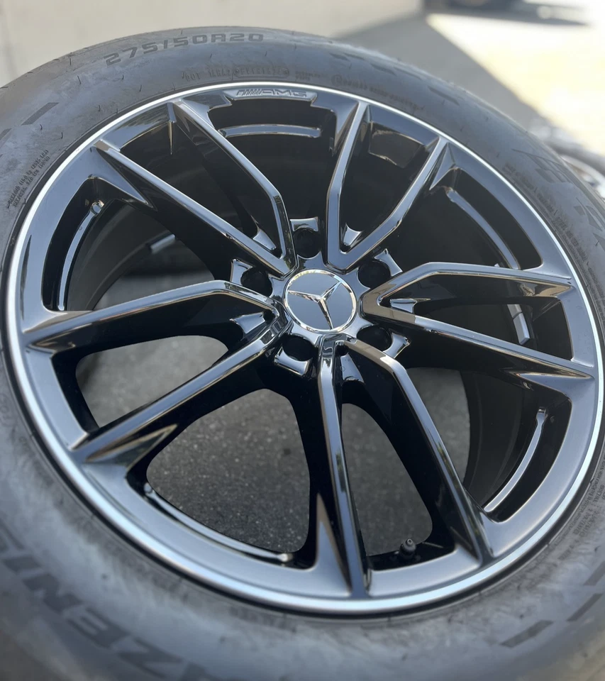 20" Mercedes Benz OEM AMG G580 G55 G500 G550 G Wagon Black Wheels Tires 279E - Image 2 of 4