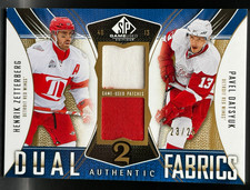 Datsyuk / Zetterberg 2009-10 SP Game Used Authentic Fabrics Dual Patch #23/25