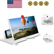12"Screen Magnifier Amplifier,3D HD Mobile Phone Magnifier Projector Screen f...