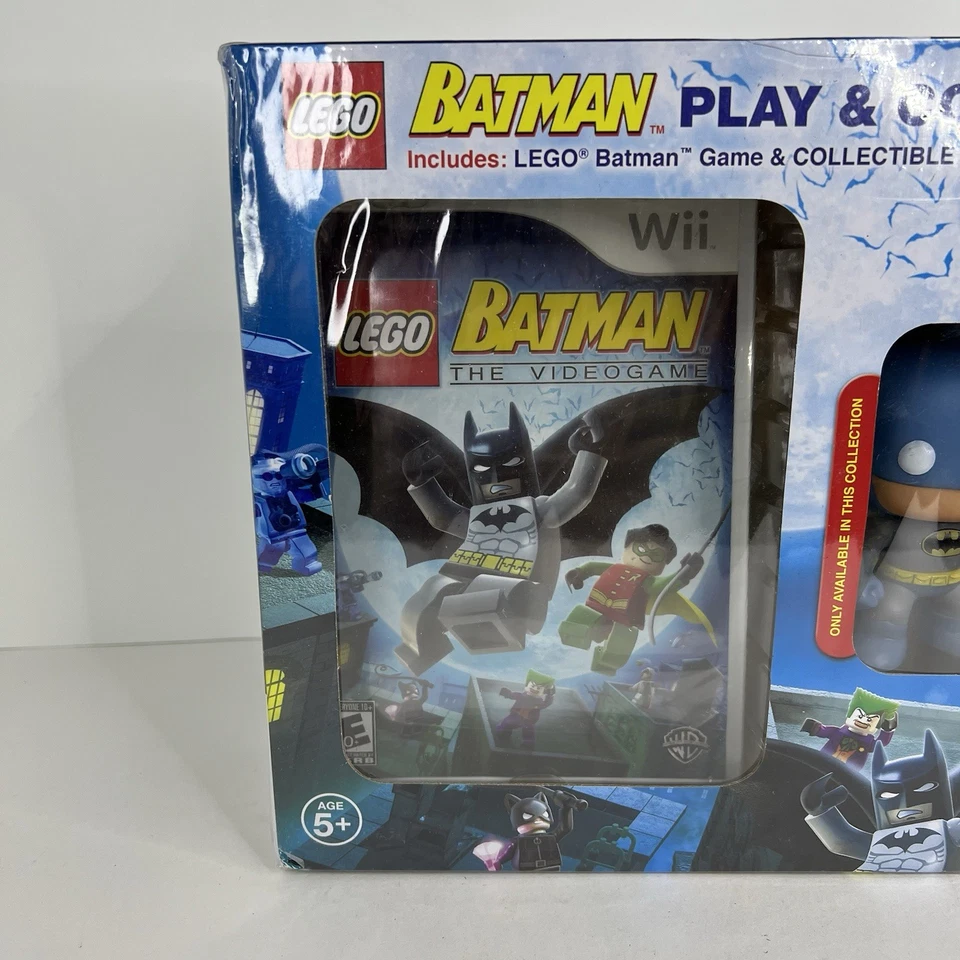 Wii DC Lego Batman Video Game & Funko Batman GITD Pop! (Nintendo, 2008) - Image 2 of 4
