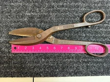 Vintage Wiss 8 Tin Snips 14” Drop Forged Solid Steel Metal Shears Made in USA