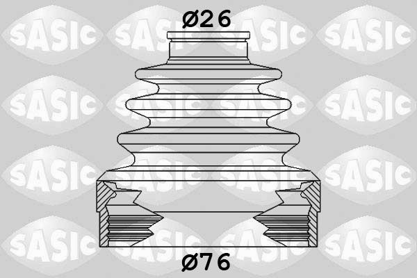 Sasic Faltenbalgsatz, Antriebswelle 1904019 FüR Renault-image