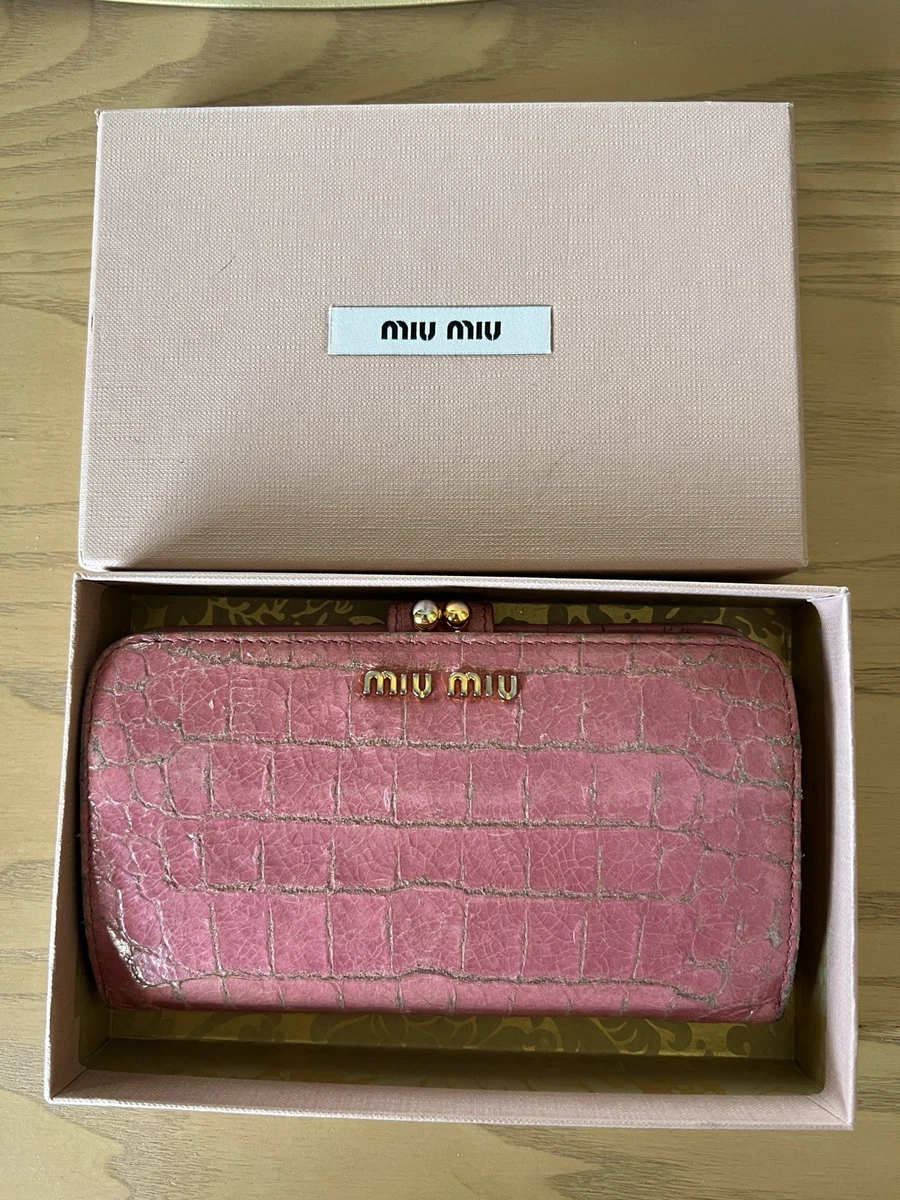miumiu♡ヴィンテージ風ウォレット 楽天市場】MIUMIU ミュウミュウ 二つ折り財布 5MV204 2IGA レディース