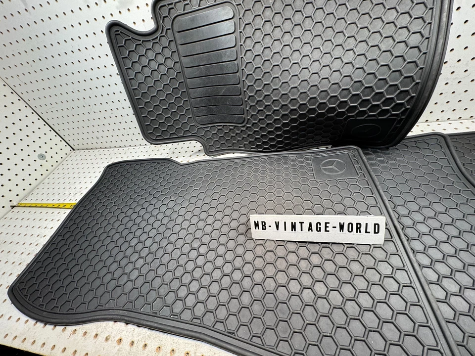 4 alfombrillas goma limpias delanteras traseras originales mercedes 94-00 w202 c43 c36 c280 c230k Foto 4 de 4