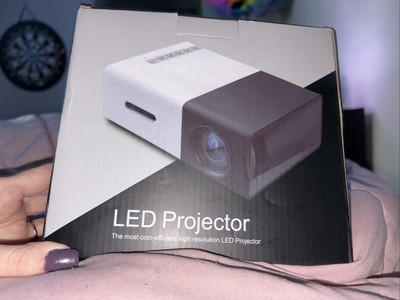 LED High-Resolution Mini Projector 1080 Pixels HD Multimedia NEW/Open Box