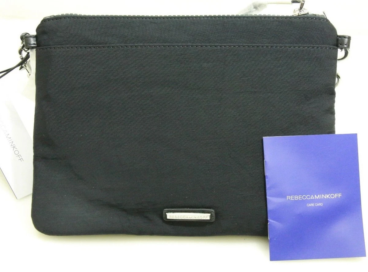 REBECCA MINKOFF Jon Studded Nylon Crossbody Bag BLACK New w Tags