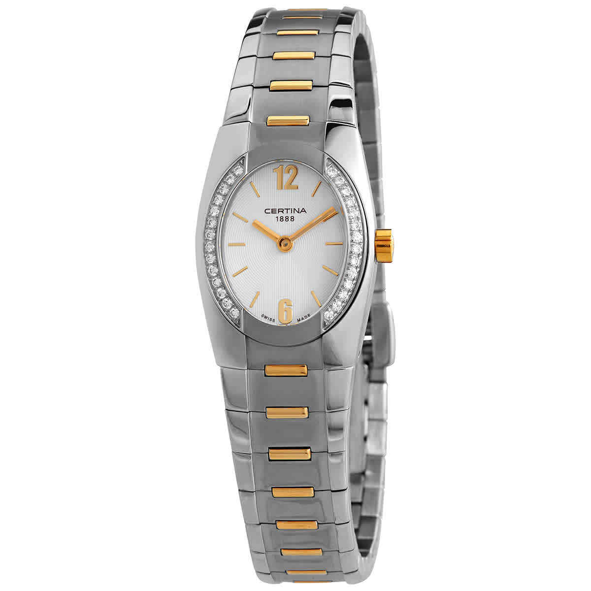 Женские часы Certina DS Spel Mini Quartz с белым циферблатом C322.7154.50.26